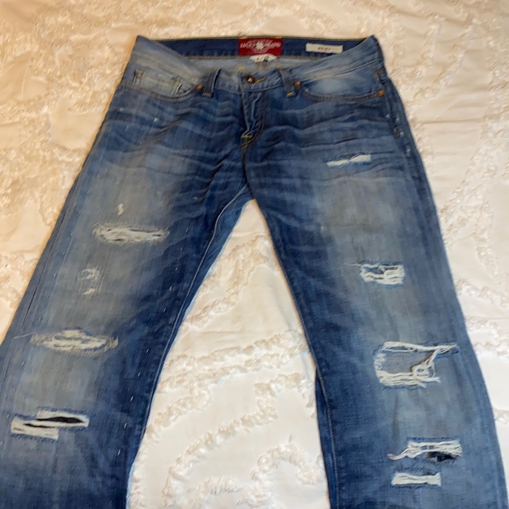 Lucky Brand straight leg jeans “Riley” style.